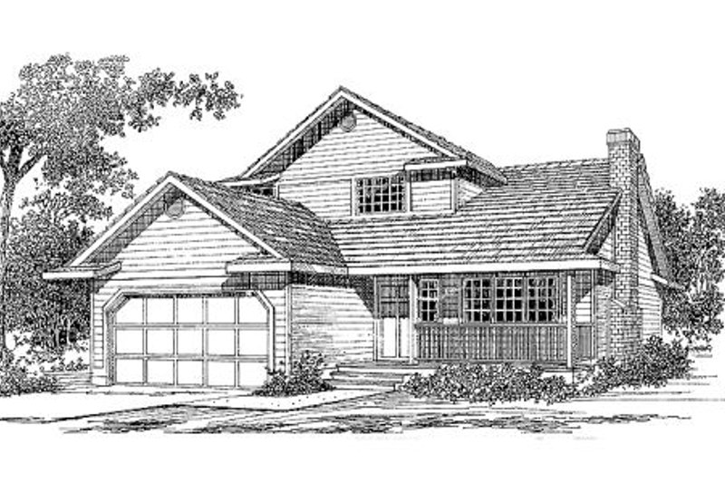 Traditional Style House Plan - 3 Beds 2.5 Baths 1555 Sq/Ft Plan #47-149