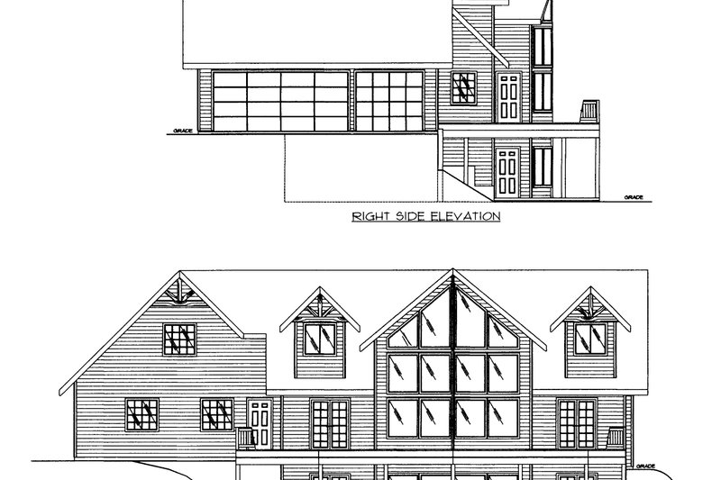 Home Plan - Exterior - Rear Elevation for Craftsman House Plan #117-1089 - 3 bed, 2.5 bath