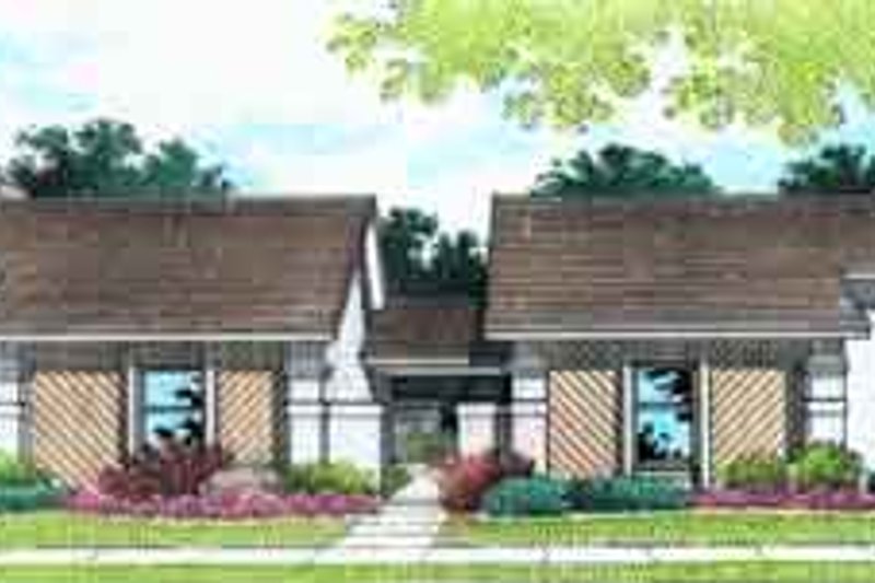 Architectural House Design - Modern Exterior - Front Elevation Plan #45-223