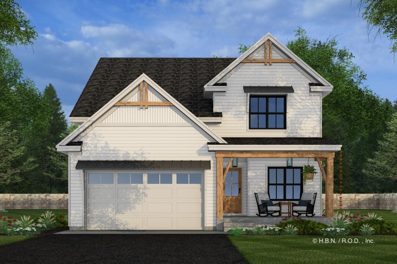 House Design - Exterior - Front Elevation 5 for Farmhouse House Plan #51-1343 - 3 bed, 2.5 bath