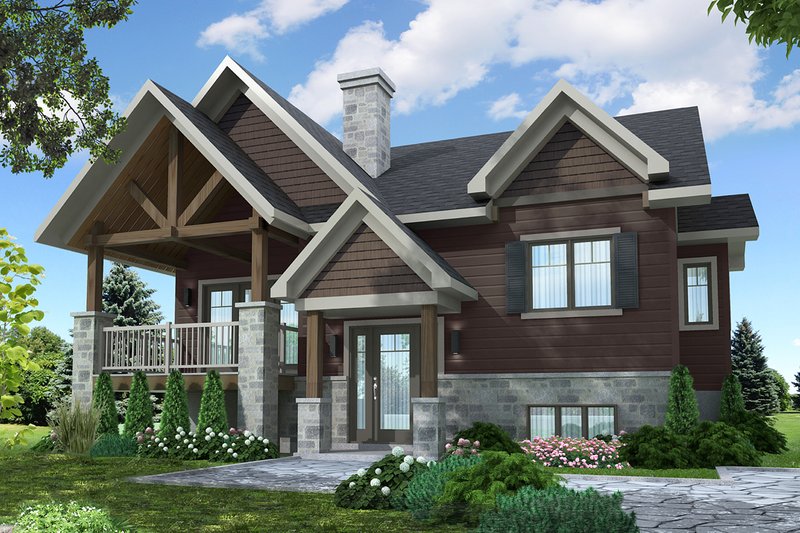 Architectural House Design - Craftsman Exterior - Front Elevation Plan #23-2654