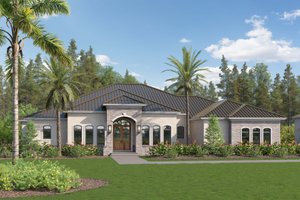 House Blueprint - Mediterranean Exterior - Front Elevation Plan #938-150