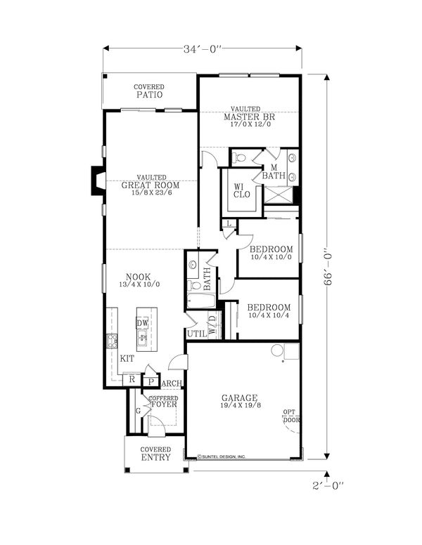 Craftsman Floor Plan - Main Floor Plan #53-648