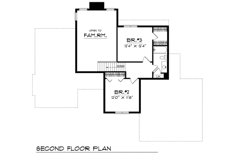 House Plan Design - Floor Plan - Upper Floor for Traditional House Plan #70-234 - 3 bed, 2.5 bath