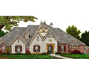 Home Plan - European Exterior - Front Elevation Plan #310-983