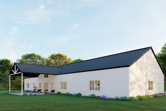 Exterior - Other Elevation 4 for Barndominium House Plan #1107-43 - 5 bed, 4.5 bath