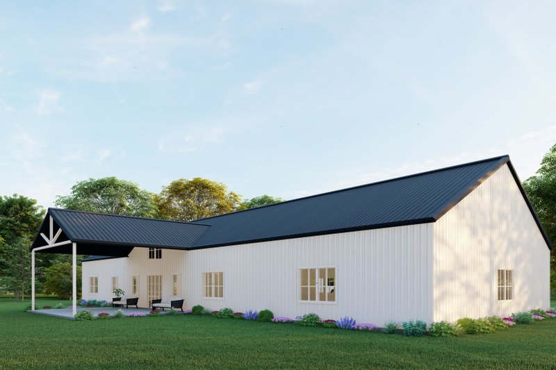 Architectural House Design - Exterior - Other Elevation 4 for Barndominium House Plan #1107-43 - 5 bed, 4.5 bath