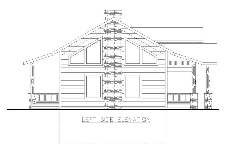 Home Plan - Exterior - Other Elevation for Craftsman House Plan #117-1069 - 2 bed, 2.5 bath