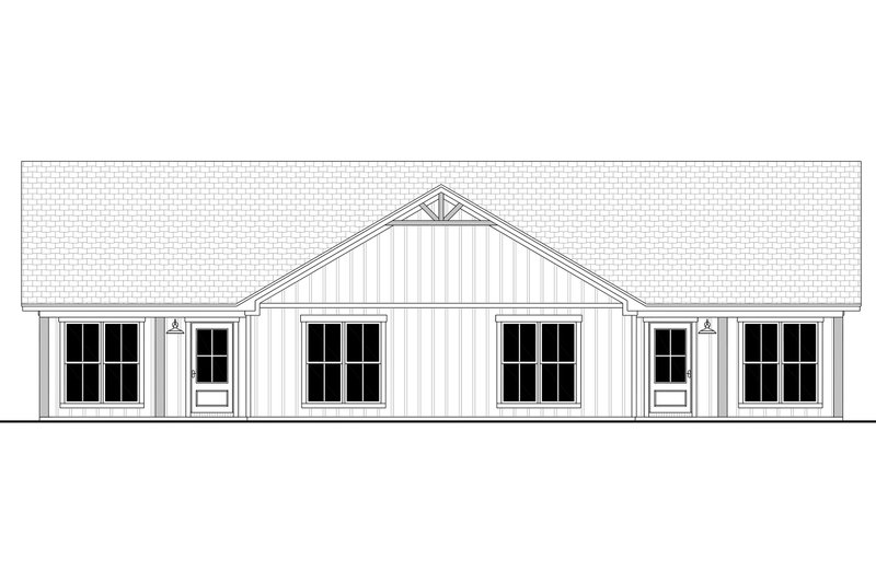 House Blueprint - Exterior - Front Elevation 7 for Farmhouse House Plan #430-435 - 8 bed, 6 bath