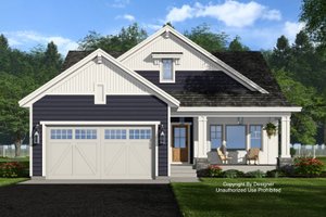 Craftsman Exterior - Front Elevation Plan #51-1400