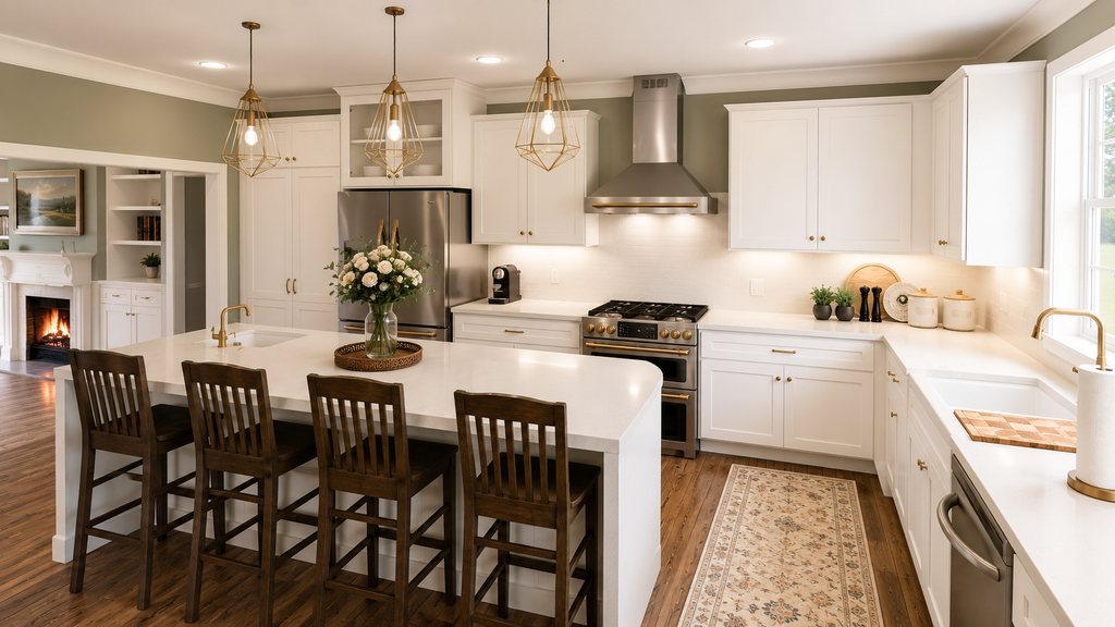 Interior - Kitchen for Farmhouse House Plan #44-319 - 4 bed, 3.5 bath