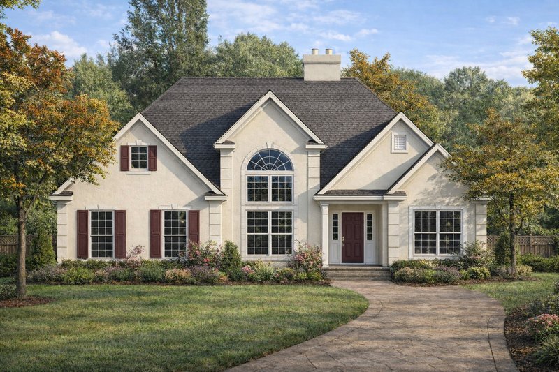 Architectural House Design - Exterior - Front Elevation 2 for Traditional House Plan #1053-22 - 3 bed, 2 bath