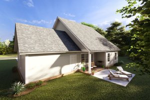 Exterior - Rear Elevation 1 for Cottage House Plan #513-2214 - 4 bed, 4 bath