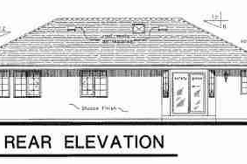 Dream House Plan - Exterior - Rear Elevation for Traditional House Plan #18-9266 - 2 bed, 1 bath