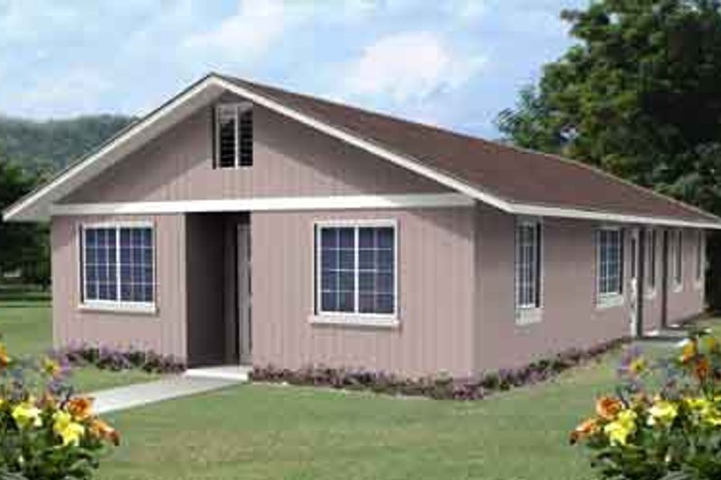 Dream House Plan - Ranch Exterior - Front Elevation Plan #1-199