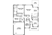 Ranch Style House Plan - 3 Beds 2 Baths 1608 Sq/Ft Plan #124-855 