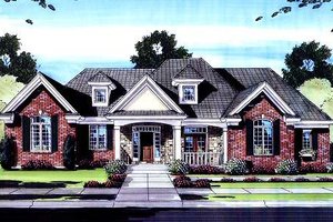 Traditional Exterior - Front Elevation Plan #46-421