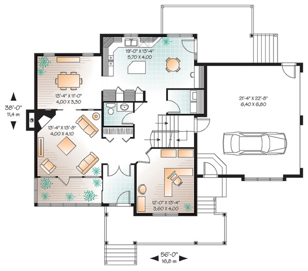 Farmhouse Floor Plan - Main Floor Plan #23-2651