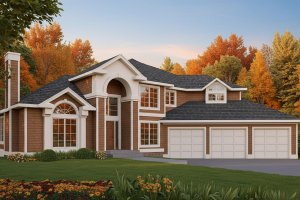 Mediterranean Exterior - Front Elevation Plan #100-441