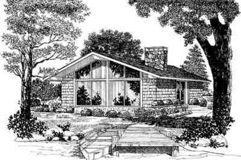 House Plan Design - Contemporary Exterior - Front Elevation Plan #72-229