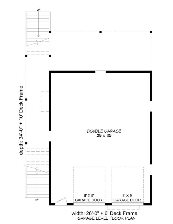 Architectural House Design - Contemporary Floor Plan - Lower Floor Plan #932-350