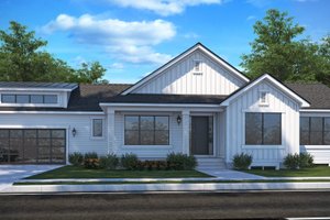 Country Exterior - Front Elevation Plan #1073-19