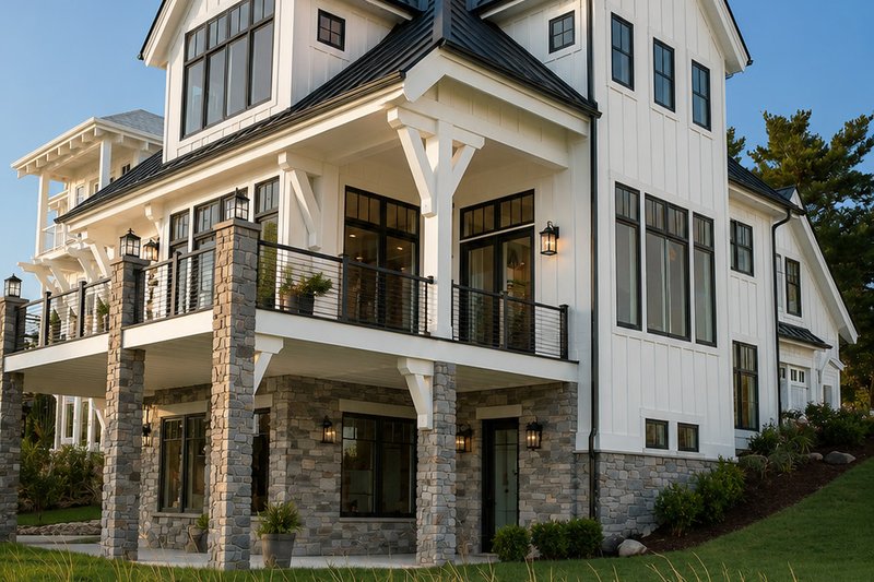 Architectural House Design - Exterior - Rear Elevation 1 for Traditional House Plan #928-411 - 4 bed, 3.5 bath