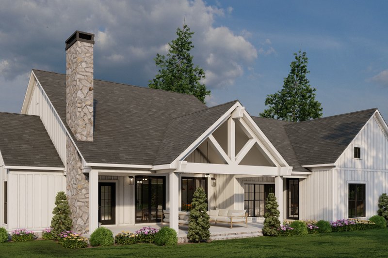 House Plan Design - Exterior - Other Elevation 2 for Farmhouse House Plan #923-440 - 3 bed, 2.5 bath