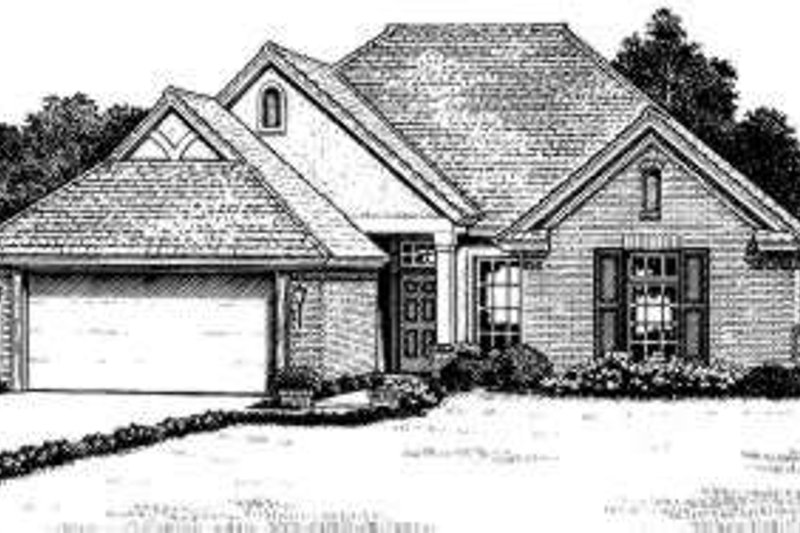 Traditional Style House Plan - 4 Beds 2 Baths 1552 Sq/Ft Plan #310-154