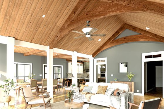 Interior - Family Room 1 for Craftsman House Plan #44-285 - 3 bed, 2.5 bath