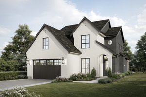 European Exterior - Front Elevation Plan #1114-28