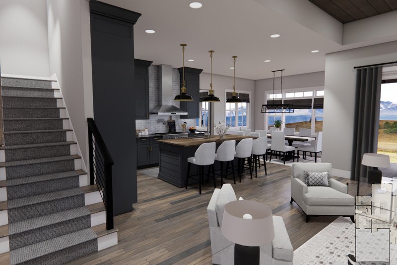 House Blueprint - Interior - Kitchen 2 for Traditional House Plan #51-1219 - 3 bed, 2.5 bath