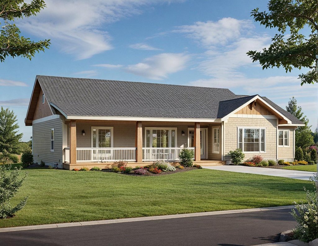 Exterior - Front Elevation 2 for Craftsman House Plan #117-1084 - 4 bed, 3.5 bath