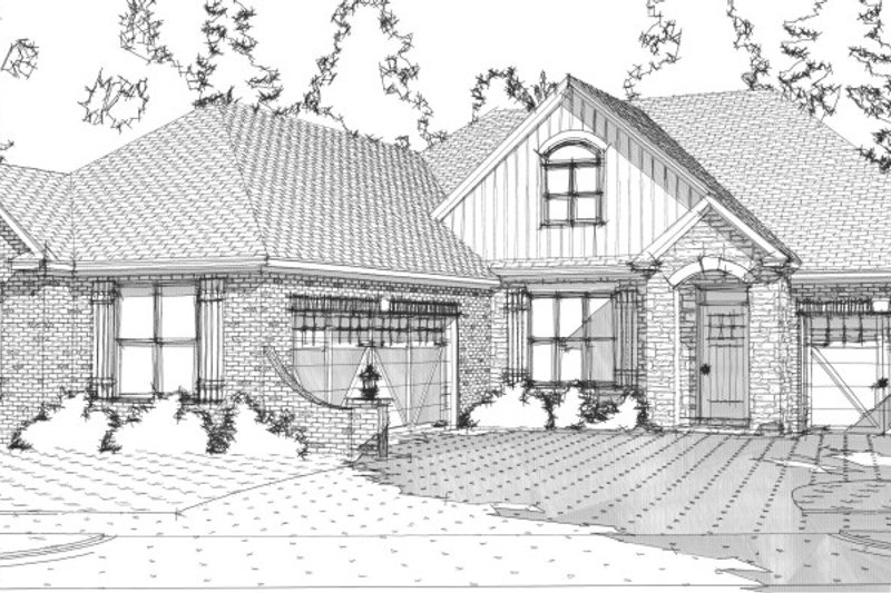 Architectural House Design - European Exterior - Front Elevation Plan #63-252