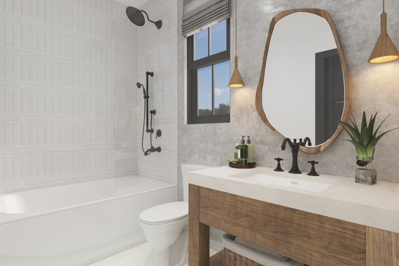 House Blueprint - Interior - Bathroom for Barndominium House Plan #1070-270 - 1 bed, 1 bath