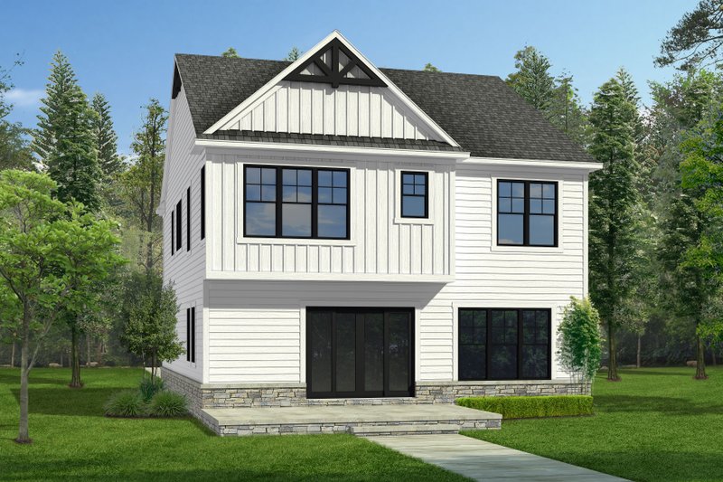 House Plan Design - Exterior - Rear Elevation for Farmhouse House Plan #1057-39 - 4 bed, 3.5 bath
