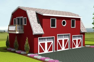 Farmhouse Exterior - Front Elevation Plan #75-200