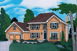 Traditional Exterior - Front Elevation Plan #20-867