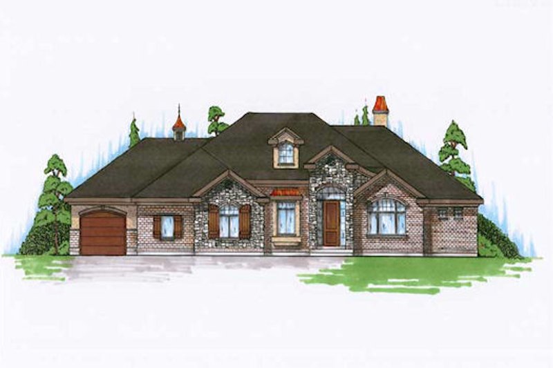 House Plan Design - Traditional Exterior - Front Elevation Plan #5-275