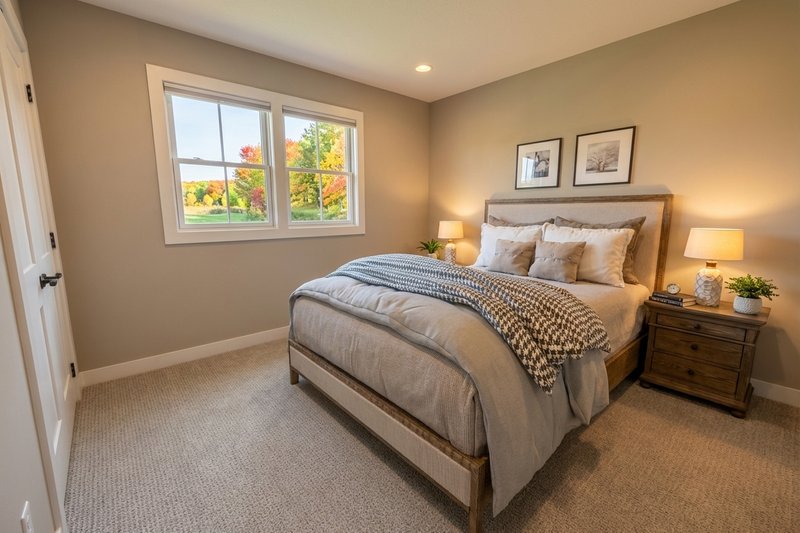 House Plan Design - Interior - Bedroom 1 for Farmhouse House Plan #51-1527 - 3 bed, 2.5 bath