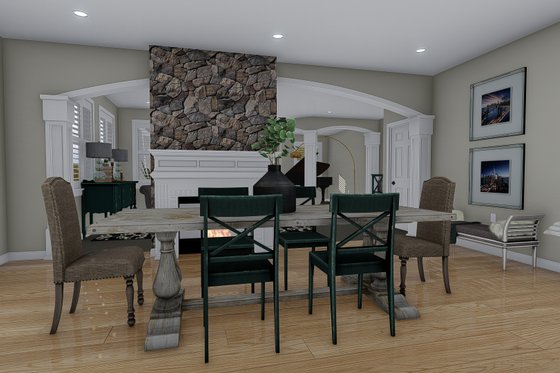 Interior - Dining Room 1 for Craftsman House Plan #1060-102 - 3 bed, 2.5 bath