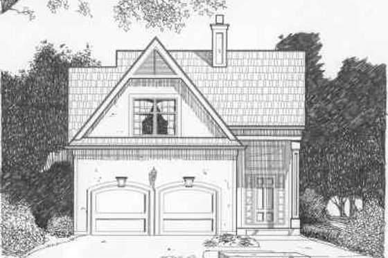 Exterior - Front Elevation for Traditional House Plan #6-137 - 3 bed, 2.5 bath