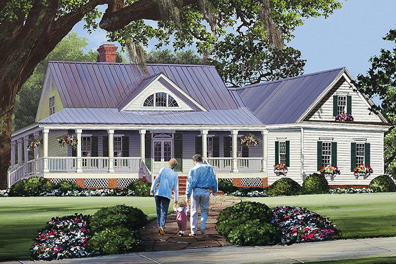 Country Style House Plan - 3 Beds 2.5 Baths 2010 Sq/Ft Plan #137-371