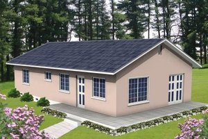 Ranch Exterior - Front Elevation Plan #1-172