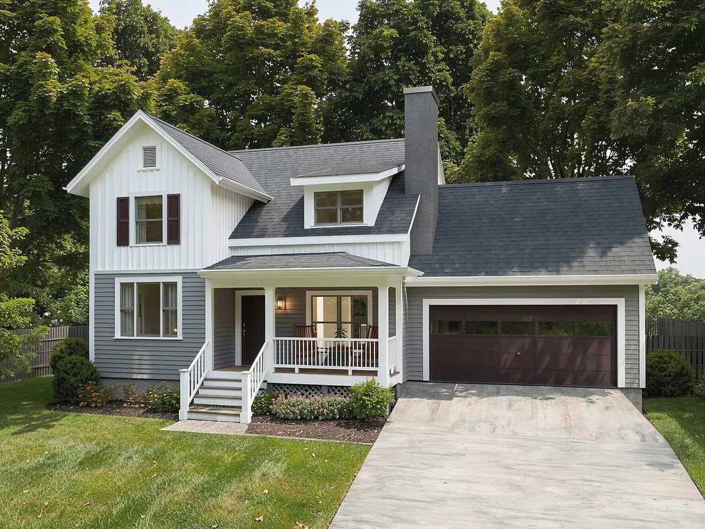 Exterior - Front Elevation 2 for Farmhouse House Plan #79-180 - 4 bed, 2.5 bath
