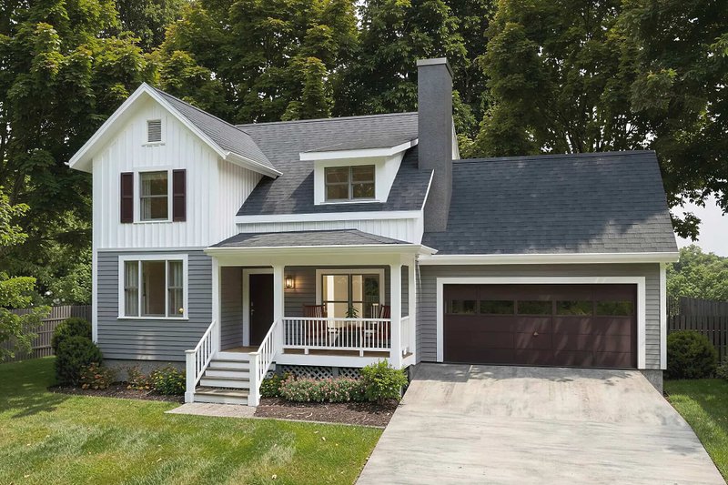 Dream House Plan - Exterior - Front Elevation 2 for Farmhouse House Plan #79-180 - 4 bed, 2.5 bath