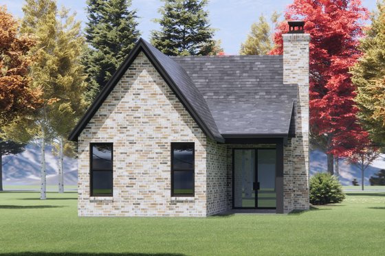 Exterior - Rear Elevation for Cottage House Plan #1096-142 - 2 bed, 2 bath