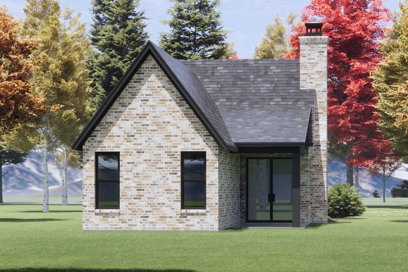 House Design - Exterior - Rear Elevation for Cottage House Plan #1096-142 - 2 bed, 2 bath