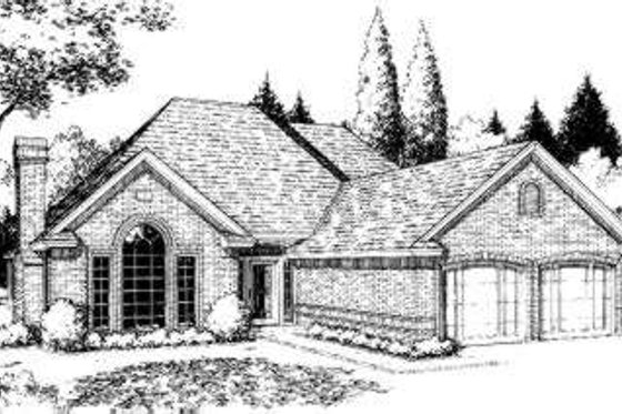 Exterior - Front Elevation for Traditional House Plan #310-140 - 4 bed, 2.5 bath
