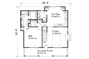 Country Style House Plan - 3 Beds 2.5 Baths 1654 Sq/Ft Plan #22-582 